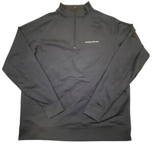 FootJoy Navy Blue Quarter Zip Golf Pullover Waukesha West Golf Mens XL